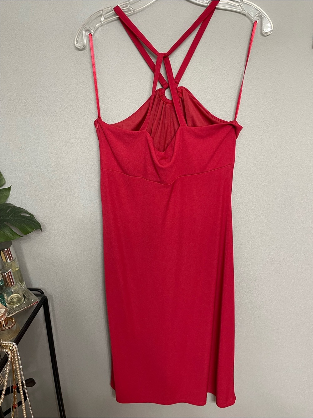 LOFT Strapless Halter-Loop Dress Raspberry size 12 - Picture 7 of 7